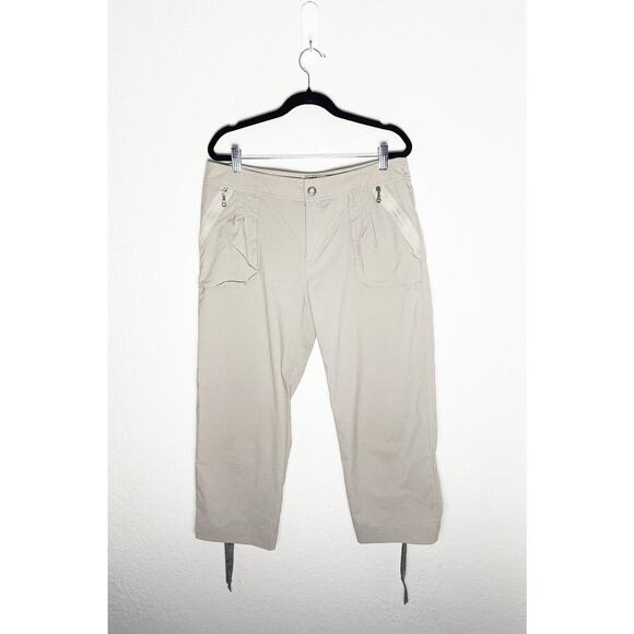 Title Nine Women's Outdoor Hiking Cargo Capri Pants Cinch Up Ruched Rear Leg 10 - Picture 1 of 10